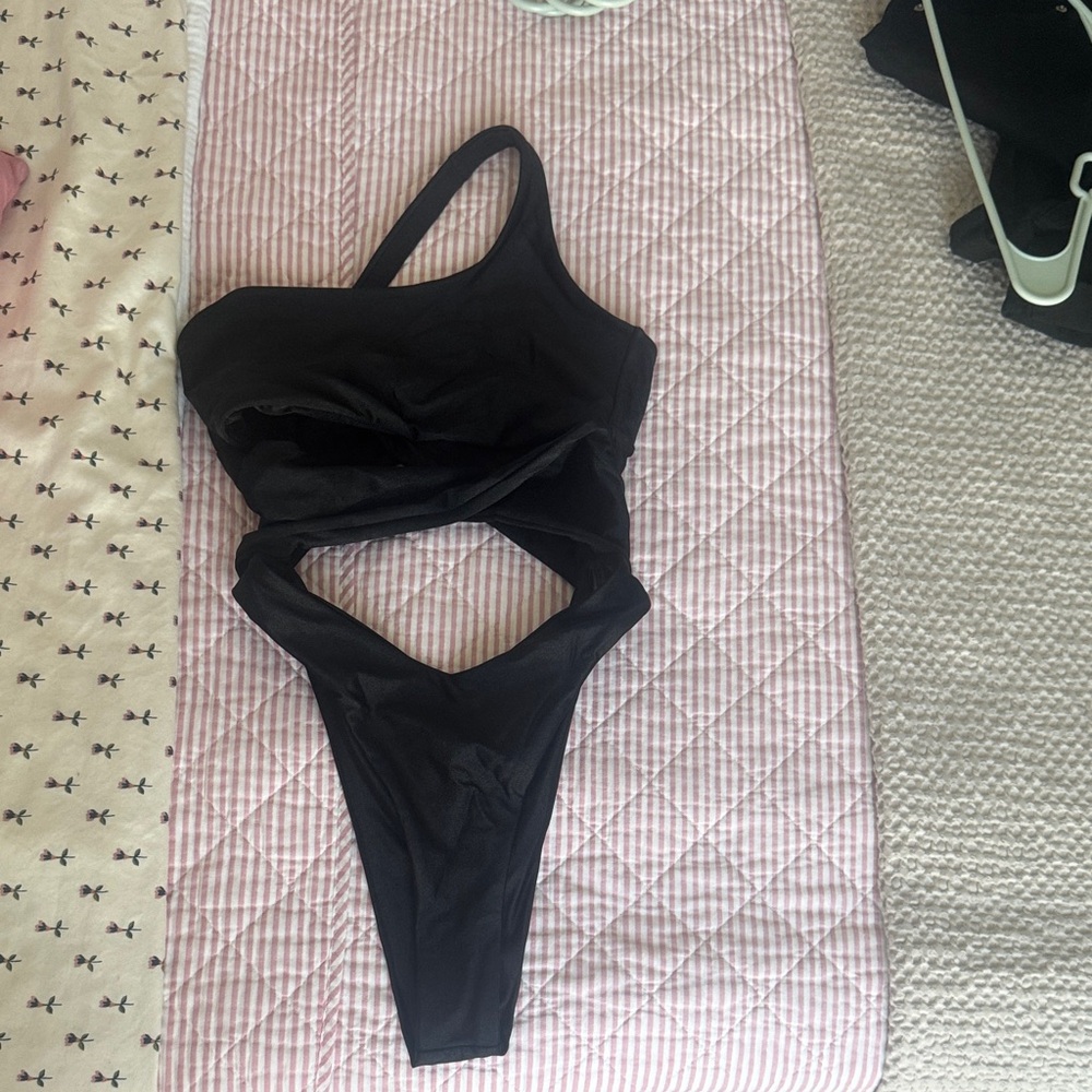 Riot Swim Black One Piece Swimsuit